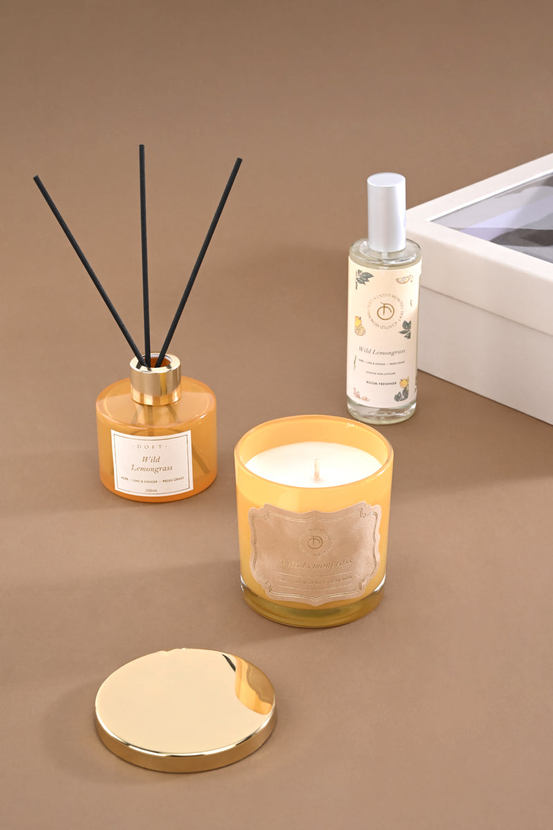 Fragrant Oasis Gift Set | Wild Lemongrass | Scented Candle